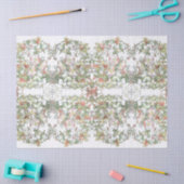 Mucha Kunst Nouveau Hollyhock-Blumen-Seidenpapier Seidenpapier (Basteln)