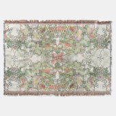 Mucha Kunst Nouveau Hollyhock-Blumenthrow-Decke Decke (Vorderseite)
