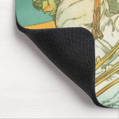 Mucha Kunst Nouveau Monte Carlo Dame Mousepad (Ecke)