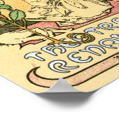 Mucha - La Dame Aux Camelias Poster (Ecke)