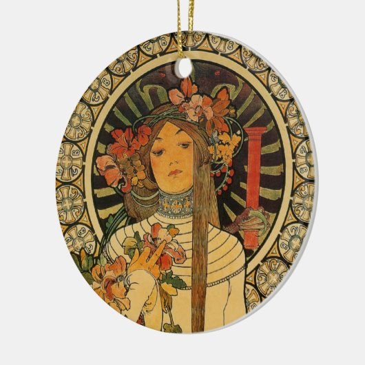 Mucha La Trappistine Keramik Ornament (Links)