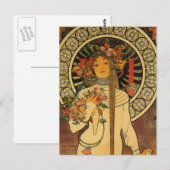 Mucha La Trappistine Postkarte (Vorne/Hinten)