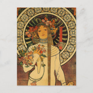 Mucha La Trappistine Postkarte