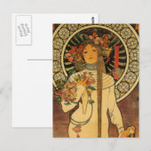 Mucha La Trappistine Postkarte (Vorne/Hinten)
