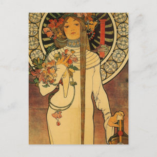 Mucha La Trappistine Postkarte