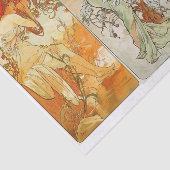 Mucha Ladys Kunstdecoup Seidenpapier (Ausschnitt)