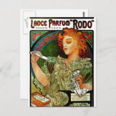 Mucha Lance Parfum Rodo Postkarte (Vorne/Hinten)