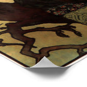 Mucha - Mährischer Lehrerchor 1911 Poster (Ecke)