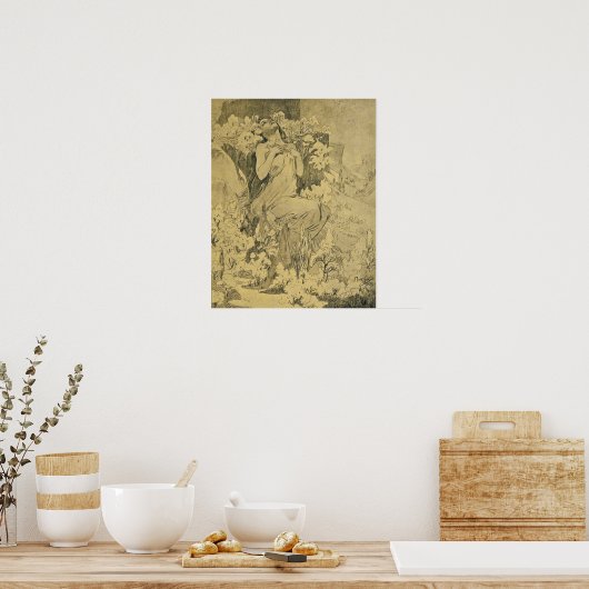 Mucha - Mai Cocorico Poster (Küche)