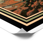 Mucha "Mermaid with Gold Fish" Art Nouveau Poster (Ecke)