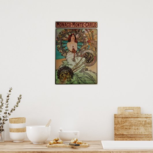 Mucha - Monaco Monte Carlo Poster (Küche)