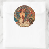 Mucha Monte Carlo Jugendstil-Buchzeichen Sticker (Tasche)