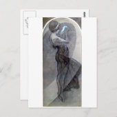 Mucha Nouveau Deko Postkarte (Vorne/Hinten)