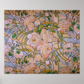 Mucha - Peonies Poster (Vorne)