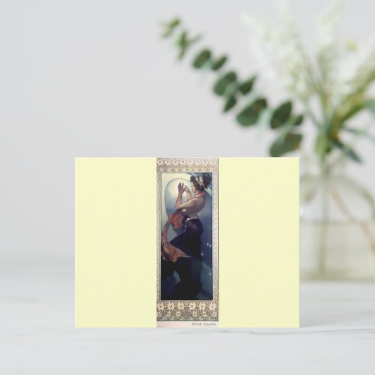 Mucha Polar Star Art Deco Postkarte (Stehend Vorderseite)