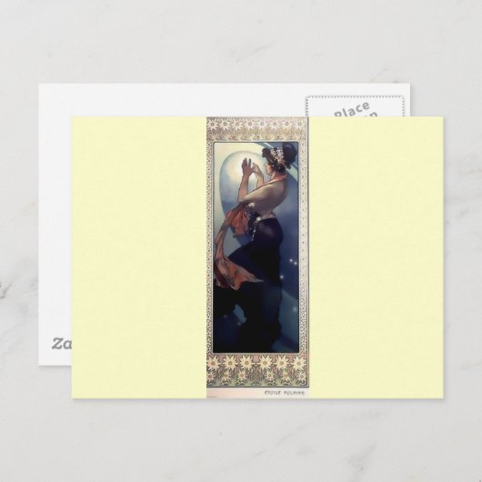 Mucha Polar Star Art Deco Postkarte (Vorne/Hinten)