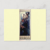 Mucha Polar Star Art Deco Postkarte (Vorderseite)
