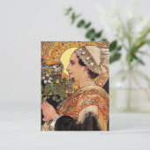 Mucha Postcard: Alphonse Mucha - Jugendstil Postkarte (Stehend Vorderseite)