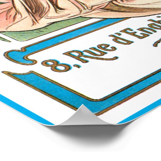 Mucha Poster Print: Parfüm Ad (Ecke)