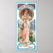 Mucha Poster Print: Parfüm Ad (Vorne)