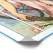 Mucha Poster Print: Parfüm Ad (Ecke)