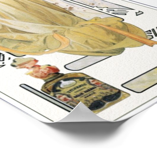 Mucha Poster Print: Sylvais Parfüm Ad (Ecke)