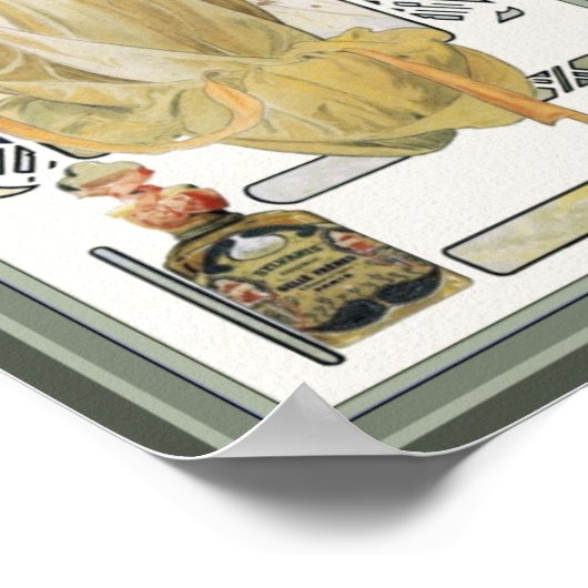 Mucha Poster Print: Sylvais Parfüm Ad (Ecke)