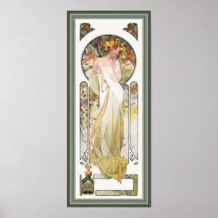 Mucha Poster Print: Sylvais Parfüm Ad
