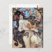 Mucha Postkarte (Vorne/Hinten)