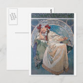 Mucha Prinzessin hyacinta Postkarte (Vorne/Hinten)