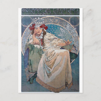 Mucha Prinzessin hyacinta Postkarte