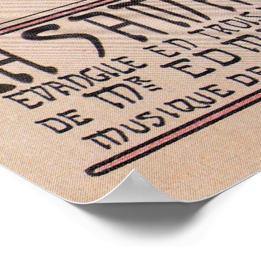 Mucha Sarah Bernhardt Der Samaritan-Lampenpost Poster (Ecke)