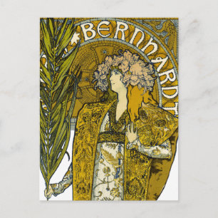 Mucha - Sarah Bernhardt - Gismonda Postkarte