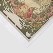 Mucha schöne Dame-Decoup Seidenpapier (Ausschnitt)