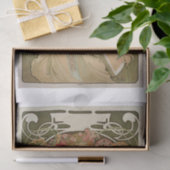 Mucha schöne Dame-Decoup Seidenpapier (Geschenk)