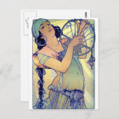 Mucha-Sinti und Roma-Tambourine Postkarte (Vorne/Hinten)