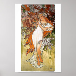 Mucha Spring Poster