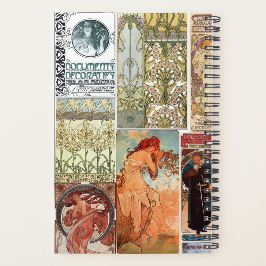 Mucha Themed Art Nouveau Planer (Rückseite)