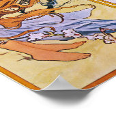 Mucha - Vier Jahreszeiten Poster (Ecke)