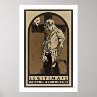 Mucha Vintag Orphans and Animals Poster