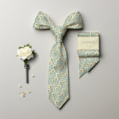 Mucha Water Lily Seide Jugendstil Flora Männer Krawatte