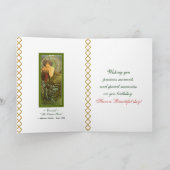 Mucha ~ "Wertvoll Stones - Emerald - Mai Geburtsta Karte (Innenseite)