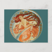 Mucha Woman Postkarte (Vorderseite)