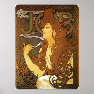 Mucha - Zigaretten Poster