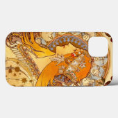 Mucha Zodiac Case-Mate iPhone Hülle (Rückseite (Horizontal))