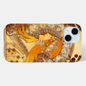 Mucha Zodiac Case-Mate iPhone Hülle (Rückseite (Horizontal))