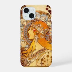 Mucha Zodiac iPhone 15 Hülle