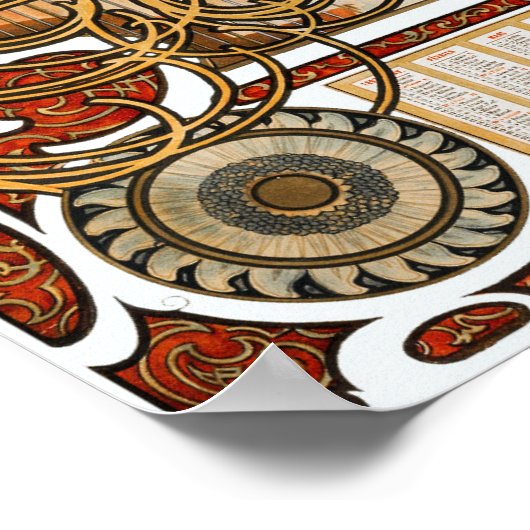 Mucha - Zodiac Poster (Ecke)