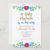 Muchacho MEXICAN Fiesta Kinderdusche Einladung (Vorderseite)