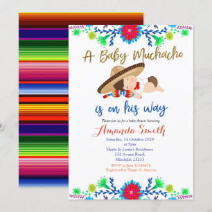 Muchacho MEXICAN Fiesta Kinderdusche Einladung